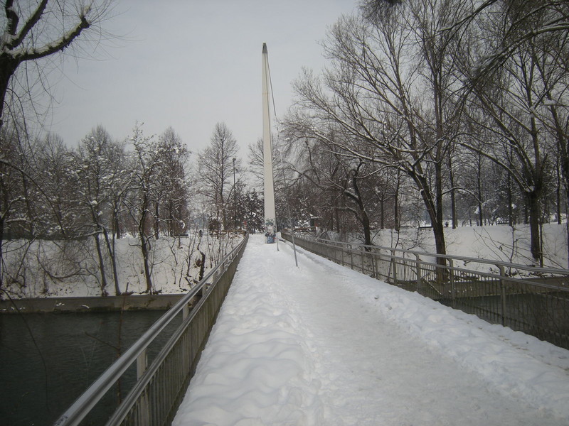 ''ponte pedonale sulla Dora, lungo Dora Voghera – parco Colletta'' - Torino