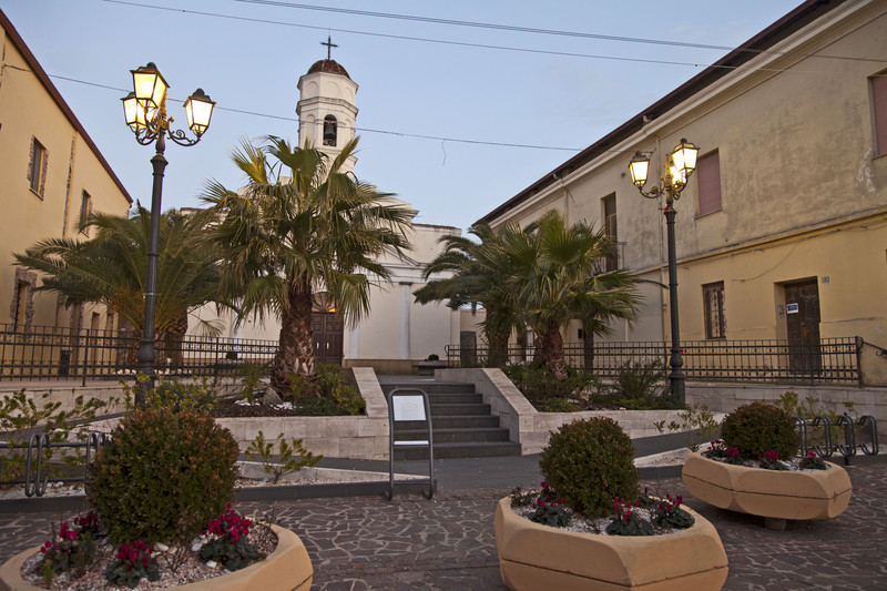 ''piazza chiesa'' - San Nicolò d'Arcidano