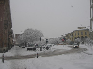 Piazza S. Giuseppe innevata
