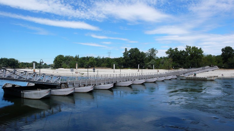 ''Il ponte di barche sul Ticino'' - Bereguardo