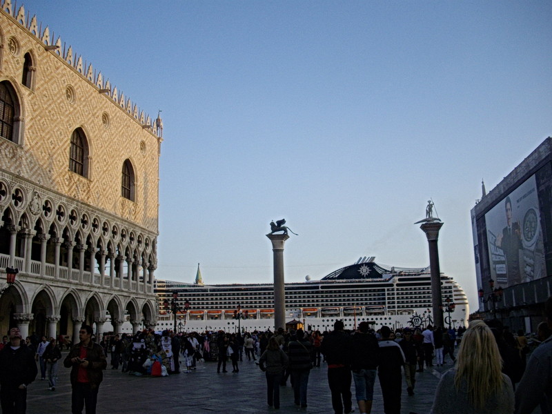 ''piazzetta dei leoni…con nave'' - Venezia