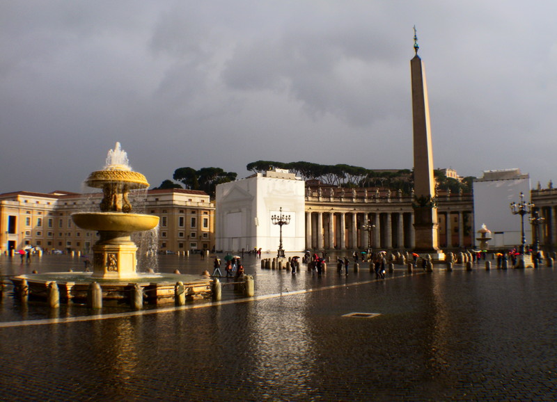 ''Pioggia in piazza San Pietro,,,,'' - Roma