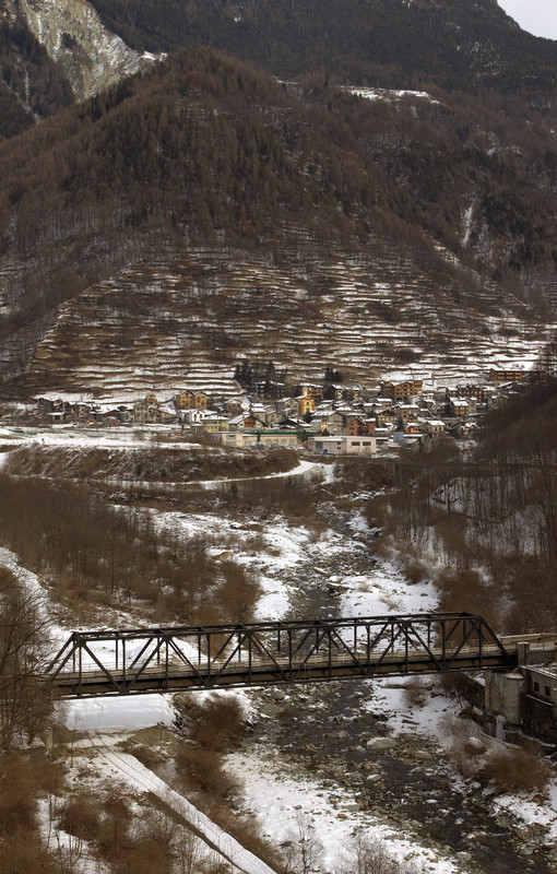 ''Ponte sul Mallero sotto Chiesa in Valmalenco'' - Chiesa in Valmalenco