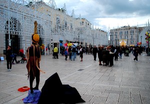 Statua vivente in piazza