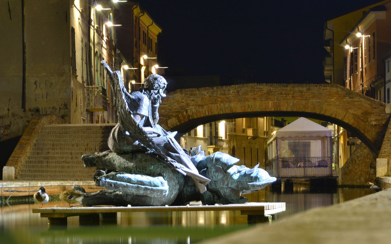 ''ponte degli sbirri …da palazzo Bellini'' - Comacchio