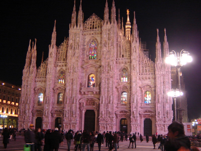''Milano piazza duomo notturna'' - Milano