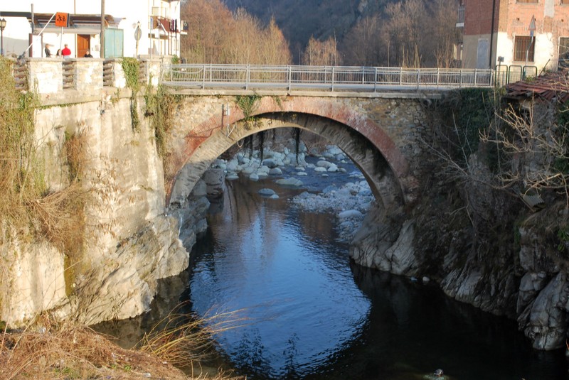 ''Ponte sul  torrente Sangone in frazione ponte pietra'' - Giaveno