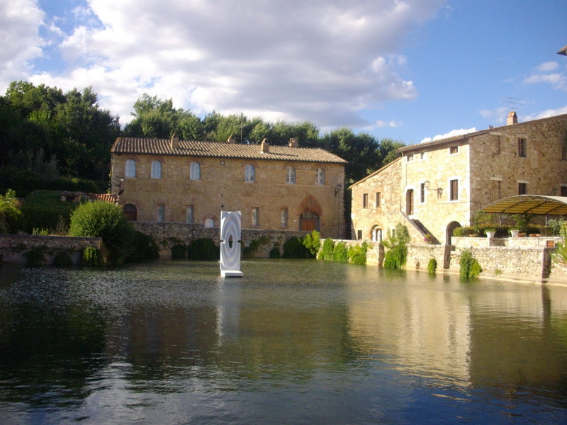 ''piazza con terme a bagno vignoni'' - San Quirico d'Orcia