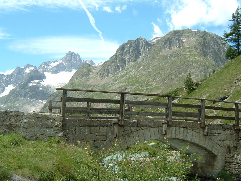''Ponticello sulla Dora di Veny'' - Courmayeur