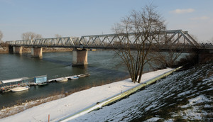 Pontelagoscuro.Il ponte delle piene del Po.