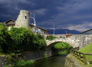 L’antico Ponte de la Bastìa sul fiume Brenta