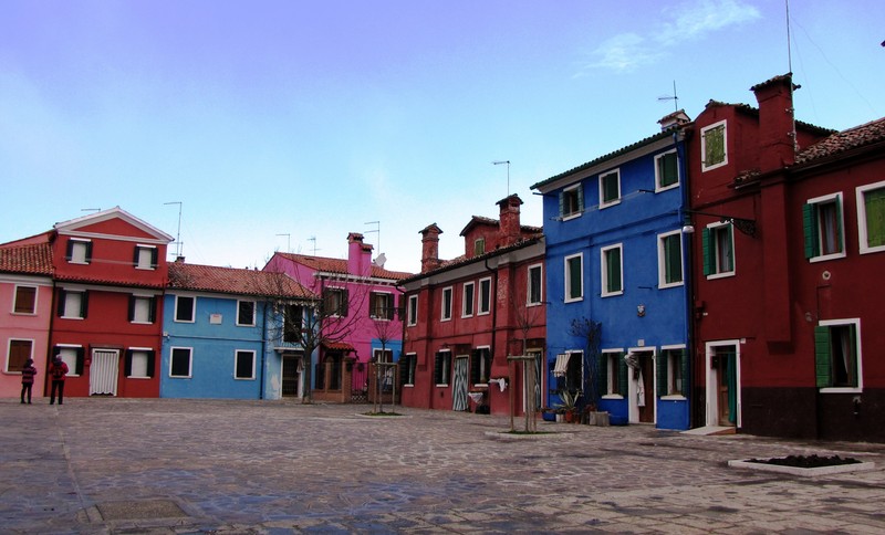 ''Una piazza a colori  –  Burano'' - Venezia