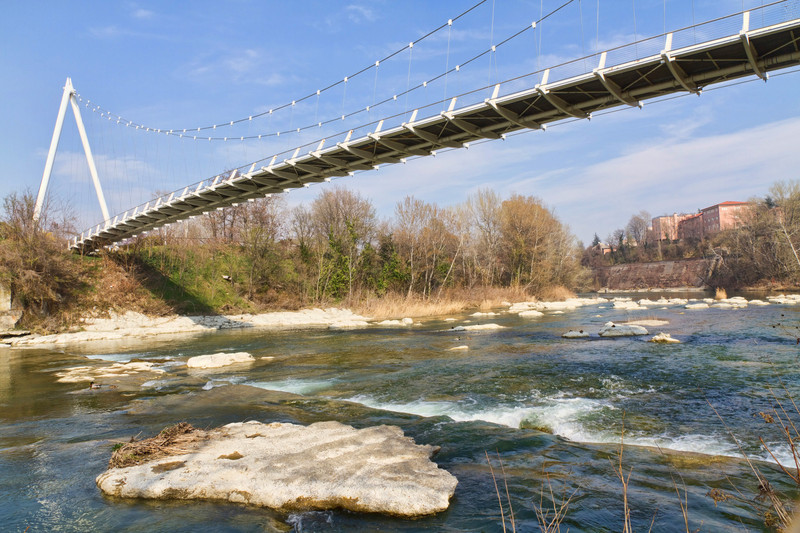 ''Ponte-passerella sul fiume Reno'' - Casalecchio di Reno