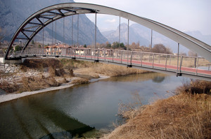 Ponte ciclopedonale sul fiume Sarca