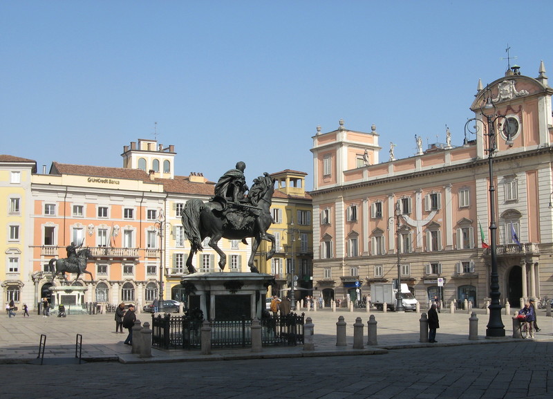 ''RANUCCIO  ED  ALESSANDRO  FARNESE   A  CAVALLO'' - Piacenza