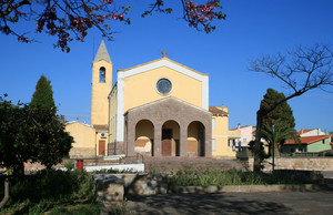 Piazza della chiesa a Palmas