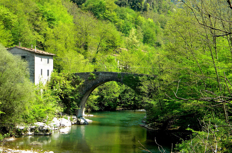 ''Un ponte nel verde'' - Bagni di Lucca