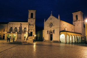 Norcia by night