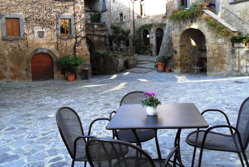 ''Piazza San Pietro a Civita di Bagnoregio.'' - Bagnoregio
