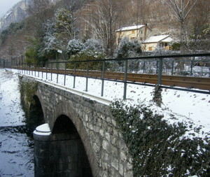 Passaggio della ferrovia presso i fontanazzi