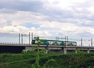 Ponte sul Panaro con Ferrovia