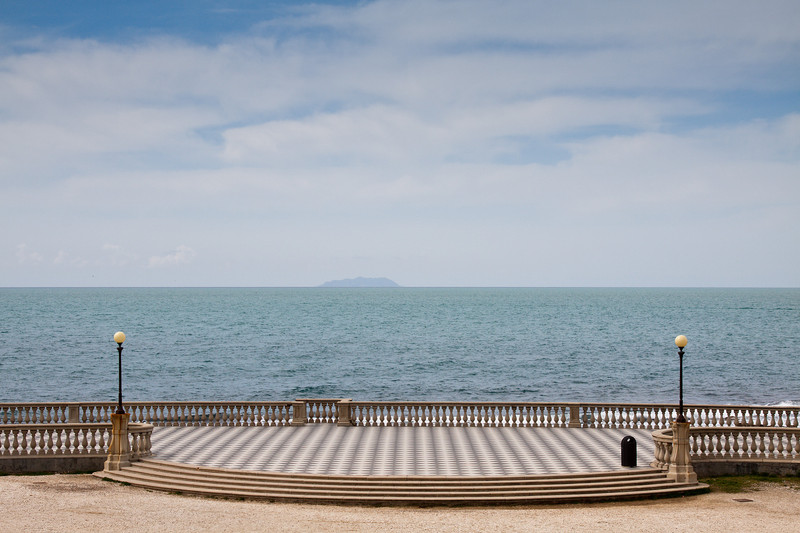 ''scacchiera con panorama'' - Livorno