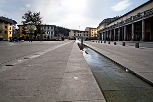 Controluce in piazza Vittorio Veneto