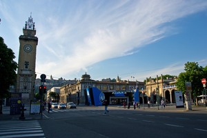 Piazza Vittorio Veneto con citta’ alta