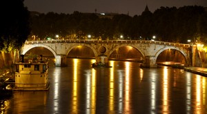 Il Ponte Sisto di sera