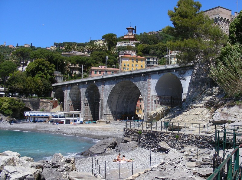 ''Il viadotto ferroviario'' - Zoagli