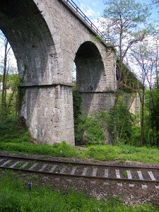 Un ponte, due ferrovie, due strade ed un fiume