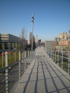 Torino, passerella pedonale