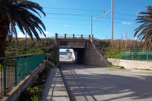 Ponte ferroviario a Guardia Piemontese Marina