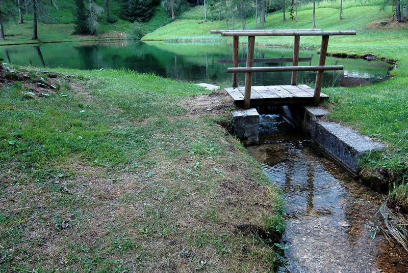 ''ponticello sul lago'' - Cortina d'Ampezzo