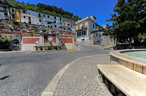 La piazza delle fontane