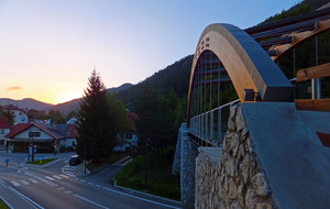 Ponte al tramonto