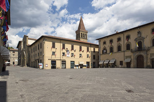 La piazza di Sansepolcro