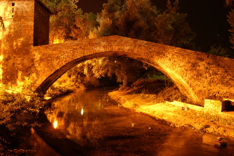 ''Ponte San Francesco al chiar di Luna'' - Subiaco