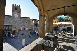 Piazza del COmune a Cortona