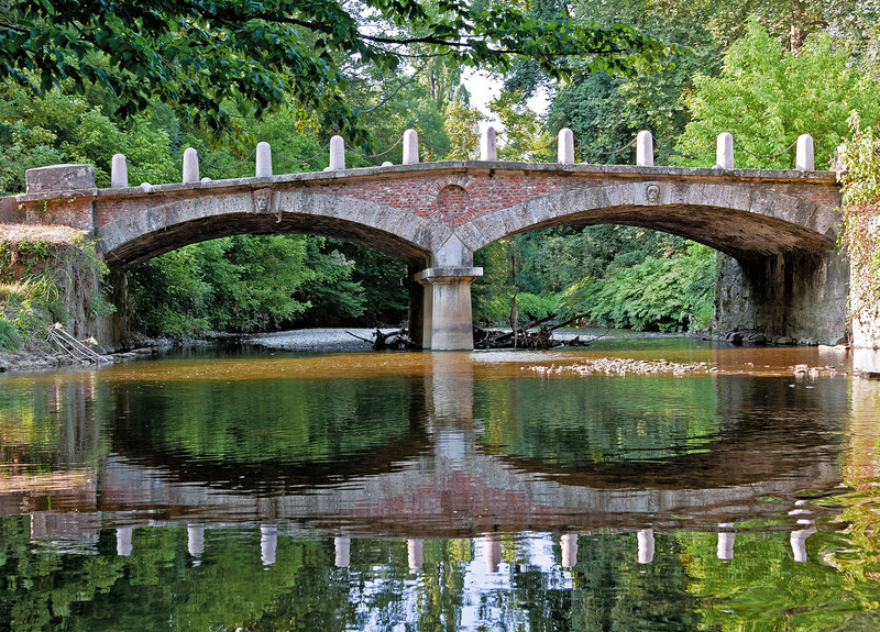 ''Ponte delle Catene immerso nel verde del Parco di Monza'' - Monza
