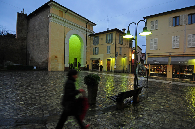 ''piazzetta Gandhi,all’imbrunire'' - Ravenna