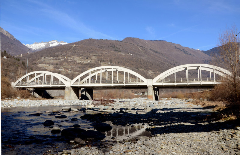 ''Un ponte  sul Masino per la Statale dello Stelvio'' - Ardenno