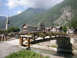 Gressoney St. Jean, ponte in legno