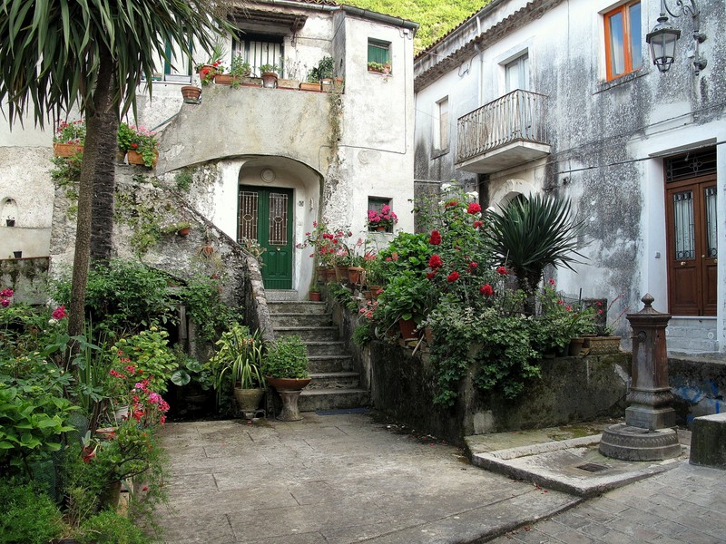 ''Piazzetta fiorita.'' - Maratea