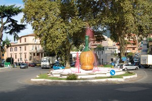Piazza Garibaldi durante la festa dell’uva
