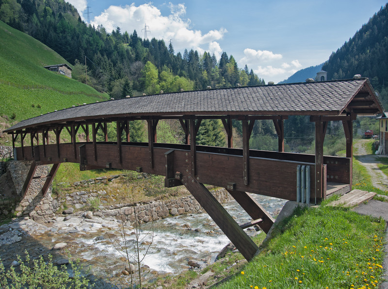 ''Ponte in legno coperto'' - Valleve