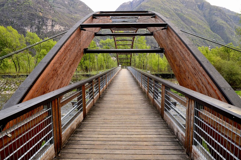 ''Ponte Ciclopedonale sul Fiume Oglio'' - Piancogno