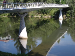 nuovo ponte pedonale sul Po