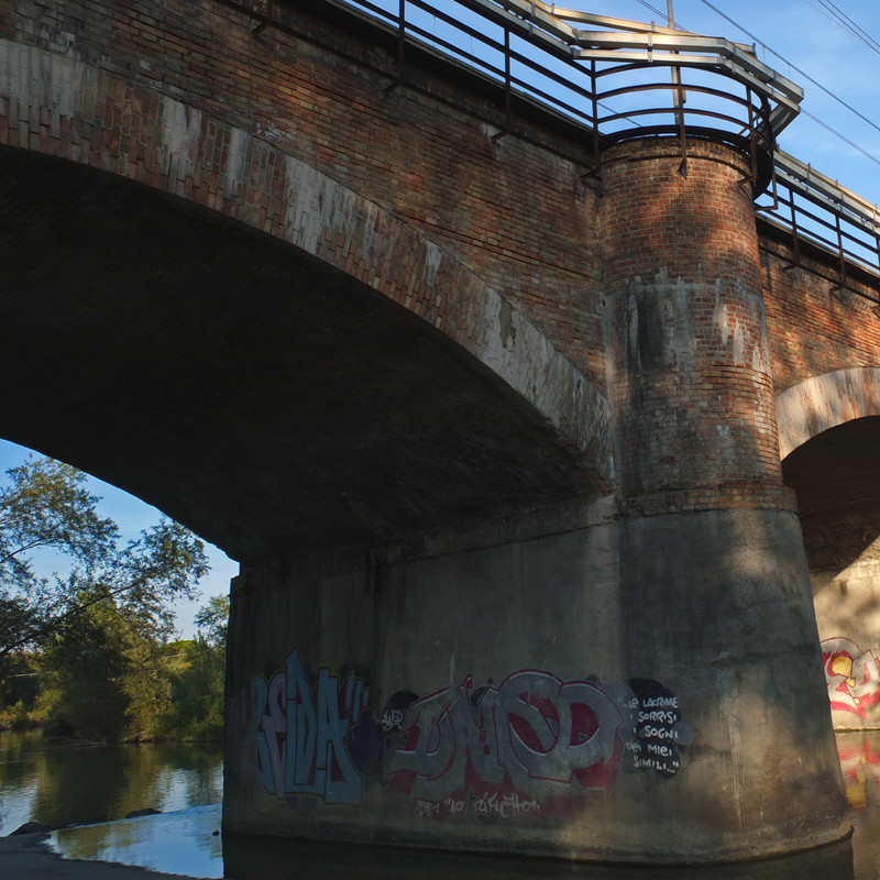 ''Ponte pilastro ferroviario sul Foglia'' - Pesaro