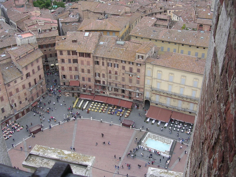 ''Piazza del Campo dalla Torre del Mangia'' - Siena